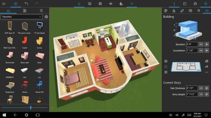 3d home interior design software