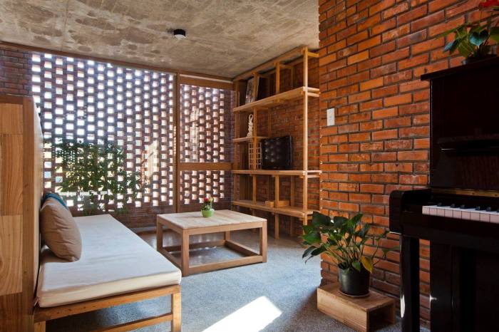 Brick home interior design